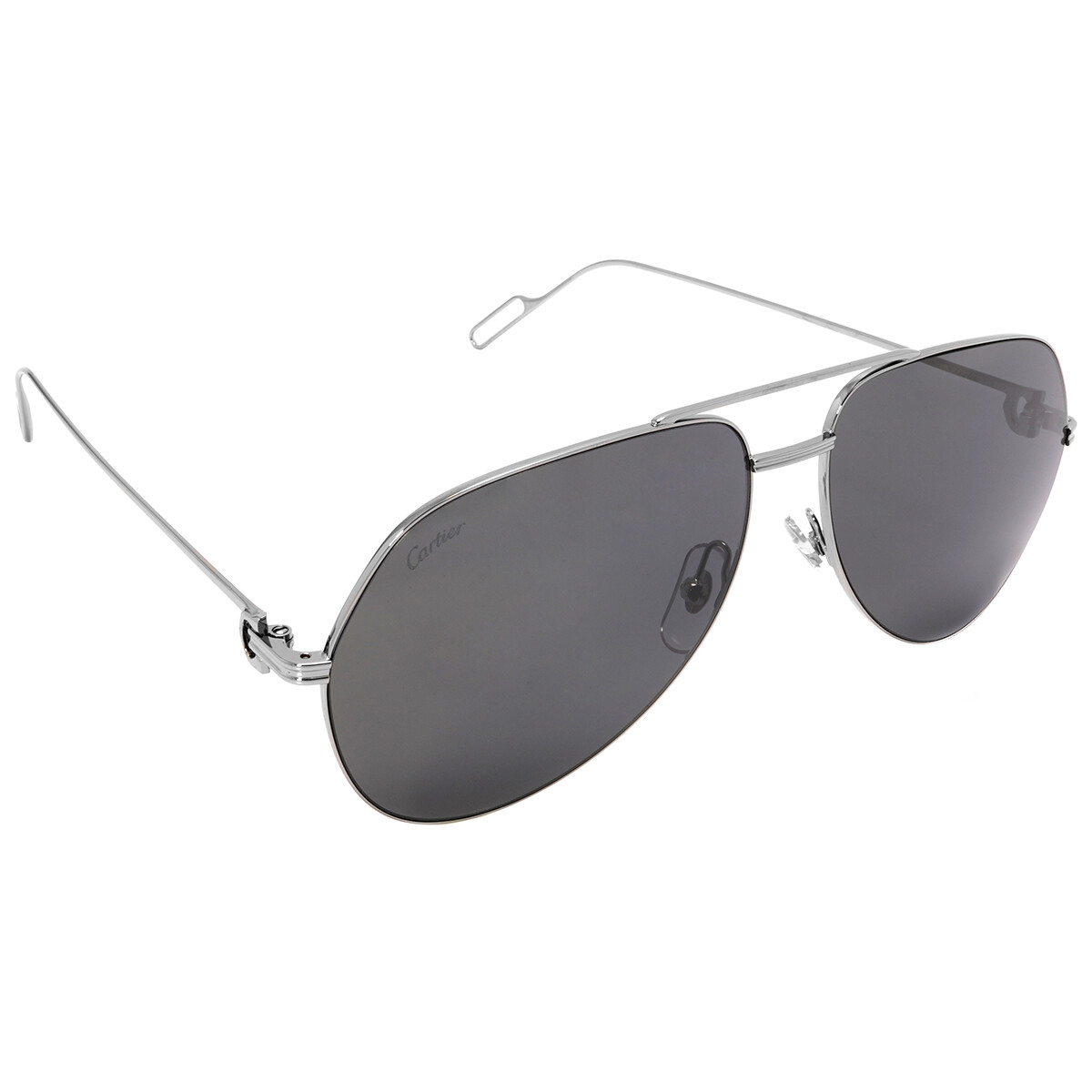 Cartier Silver Pantos Unisex Sunglasses CT0014S 001 49