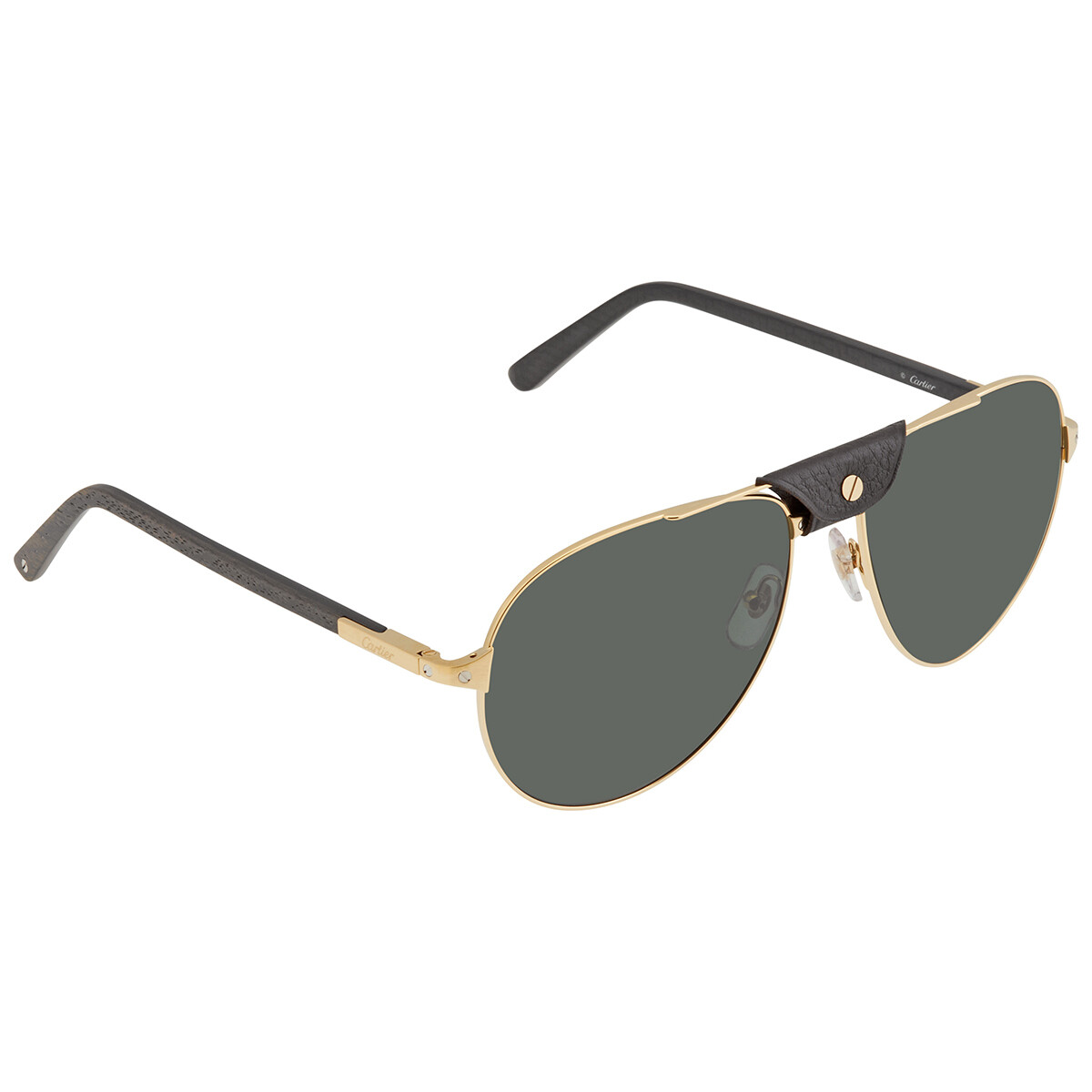 Cartier Grey Pilot Unisex Sunglasses CT0083S 002 59  display picture 3