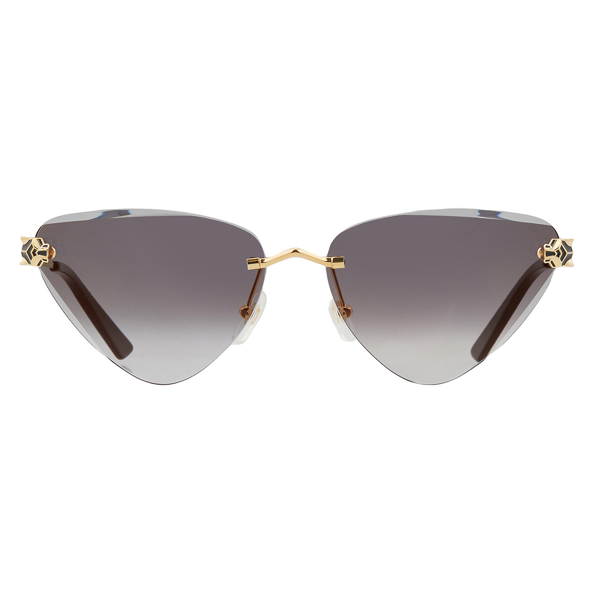 Cartier サングラス CT0015S シルバー Cartier CT0015S 006 Sunglasses - US