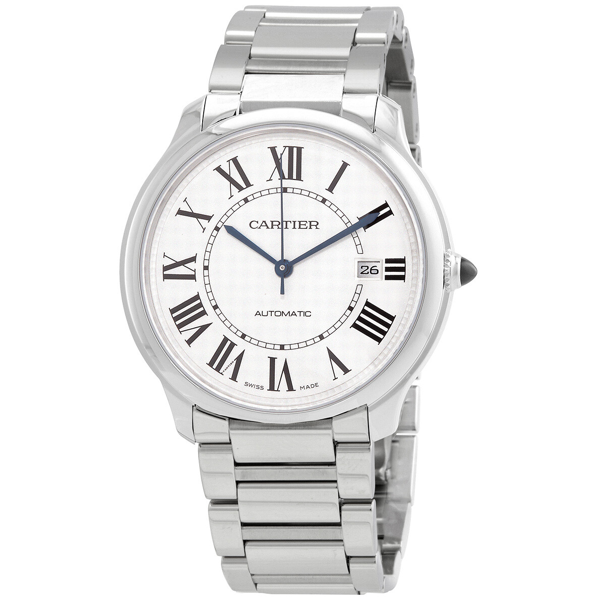 Cartier Ronde Must De Cartier Automatic Silver Dial Men's Watch WSRN0035