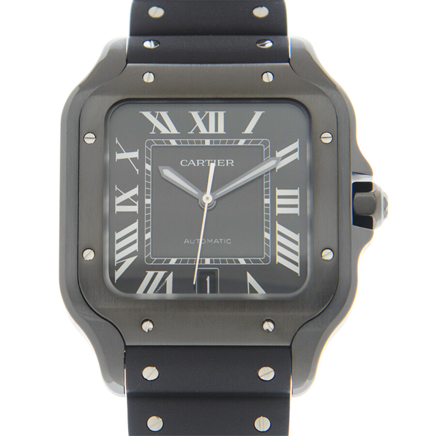 Cartier Cartier Santos de Cartier Black Steel / Black / Rubber WSSA0039