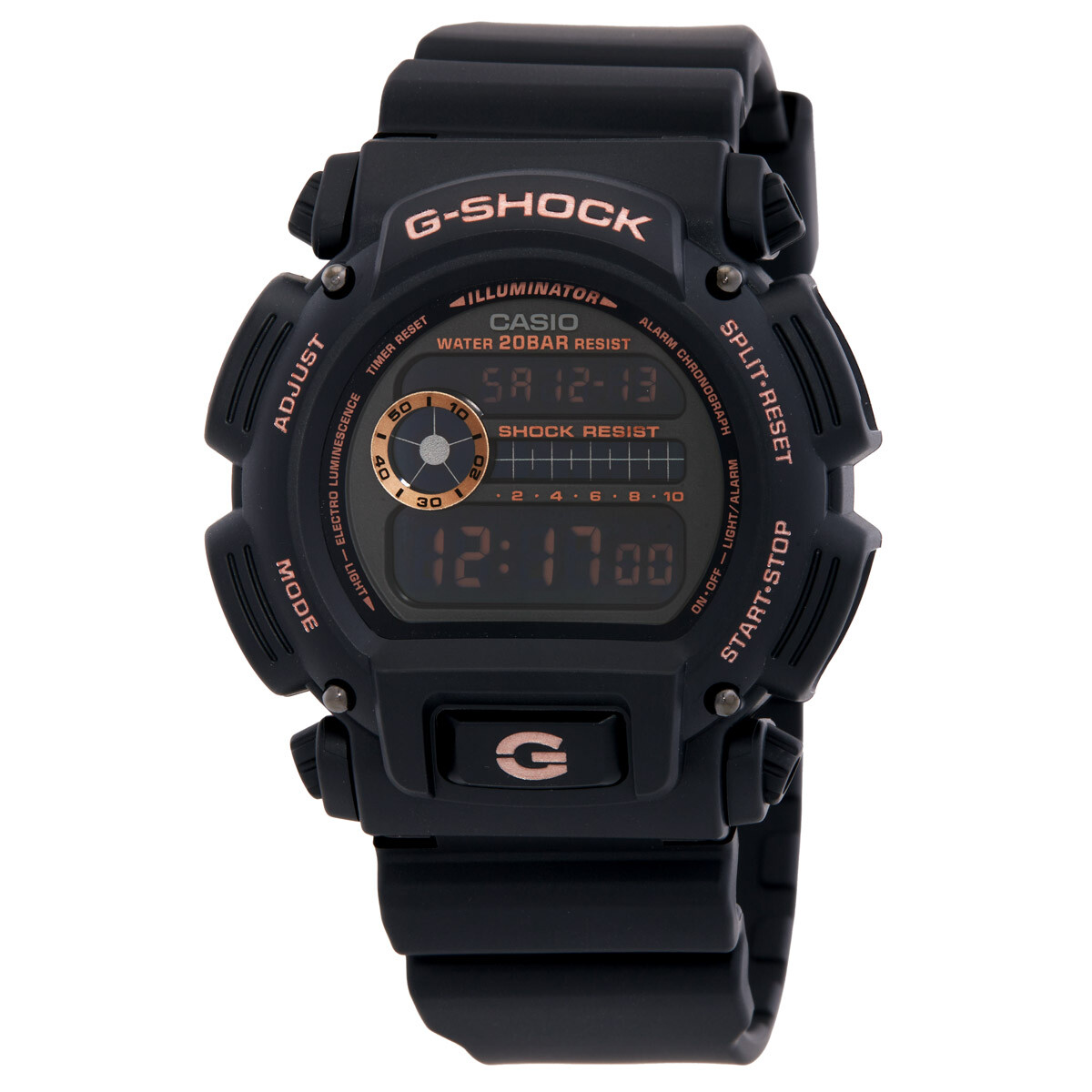 Casio G-Shock Alarm Quartz Digital Black Dial Men's Watch DW-9052GBX-1A4DR