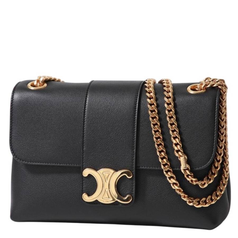 Celine Medium Bucket Louise In Smooth Calfskin- Black