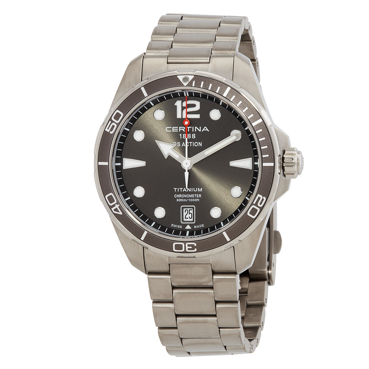 Certina DS Action Quartz Chronometer Grey Dial Men's Watch C0324514408700