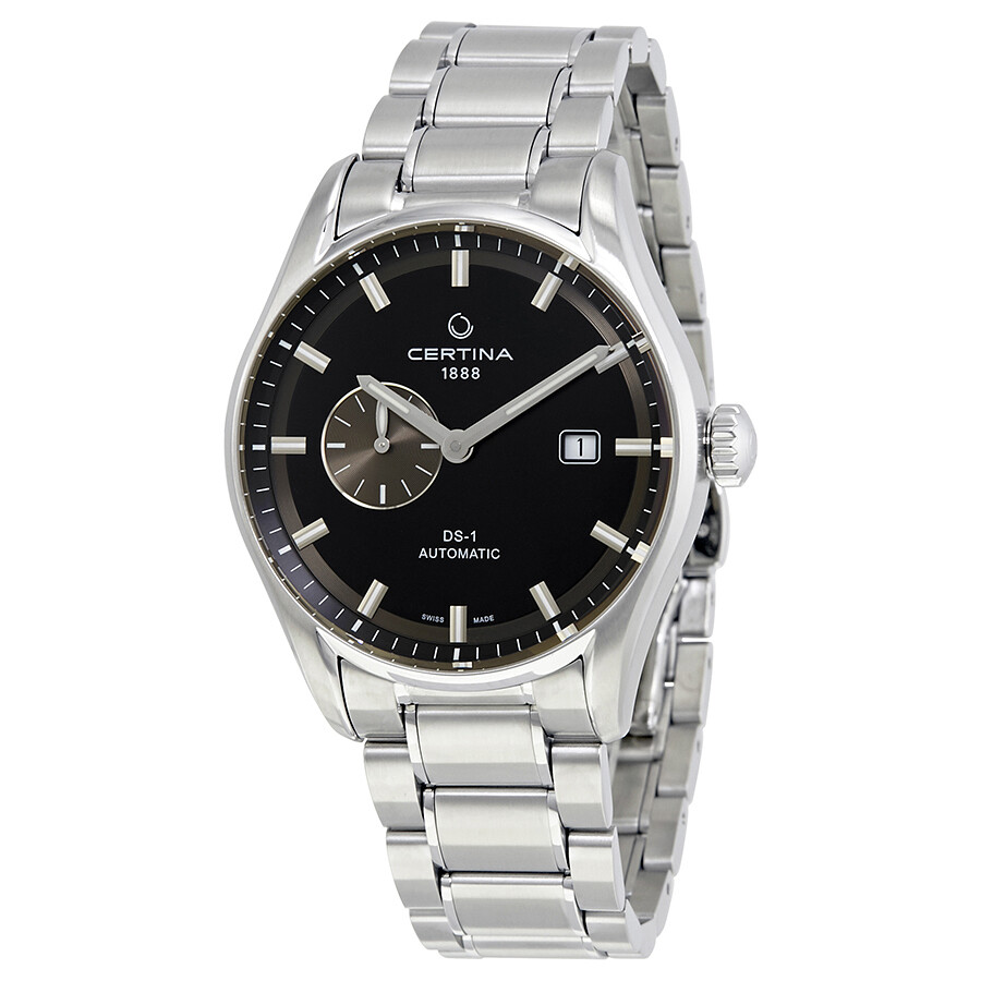 Certina DS Action Black Dial Black Rubber Men's Quartz Watch