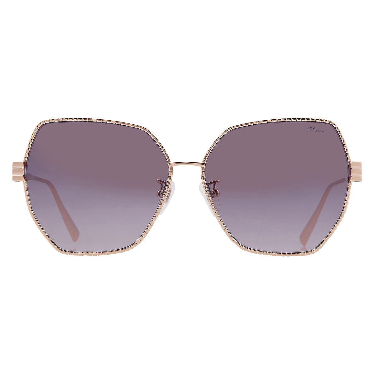 CHOPARD サングラス パープル レディース SCHO76S Chopard Violet Gradient Butterfly Ladies Sunglasses SCHD40S 08FE