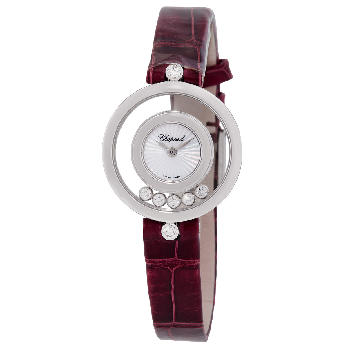 Chopard 
Your Hour Quartz Diamond Ladies Watch
Item No. 13/6965-20-PREOWNED Chopard Your Hour 18k White Gold Diamond MOP Quartz Watch 13  main image 3