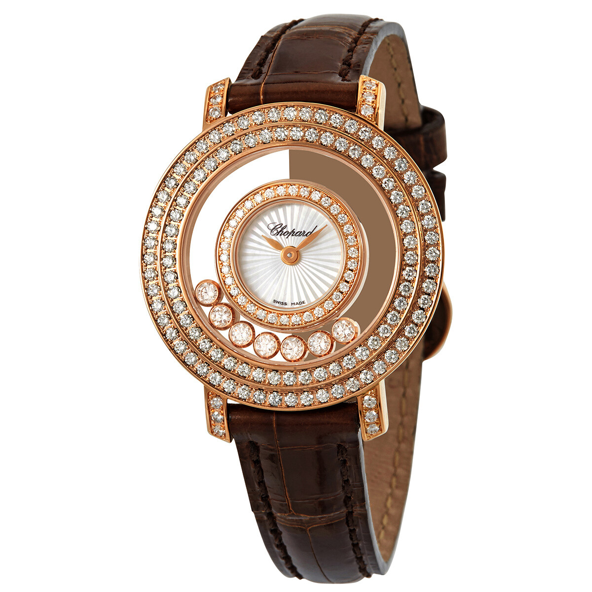Chopard Happy Diamonds Mother of Pearl Dial Ladies Watch 209245-5201
