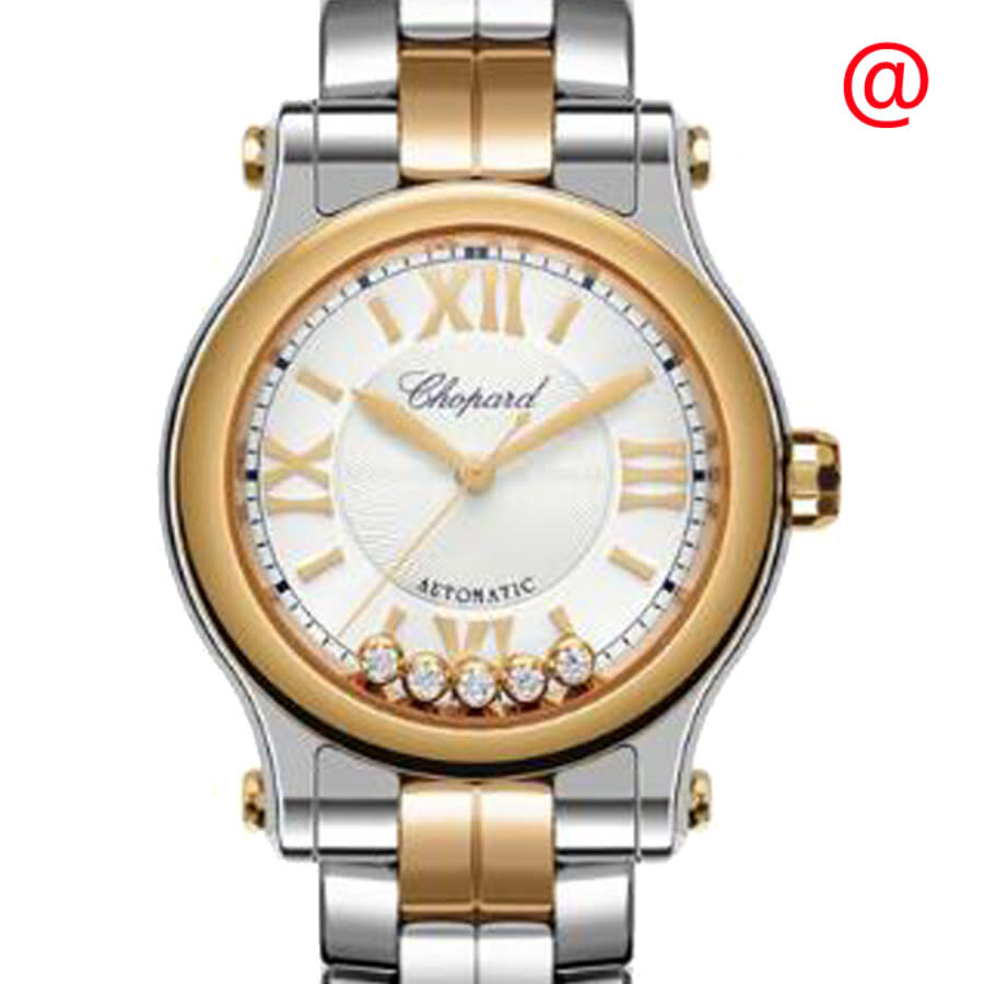 Chopard Happy Sport Automatic White Dial Ladies Watch 278573-6009