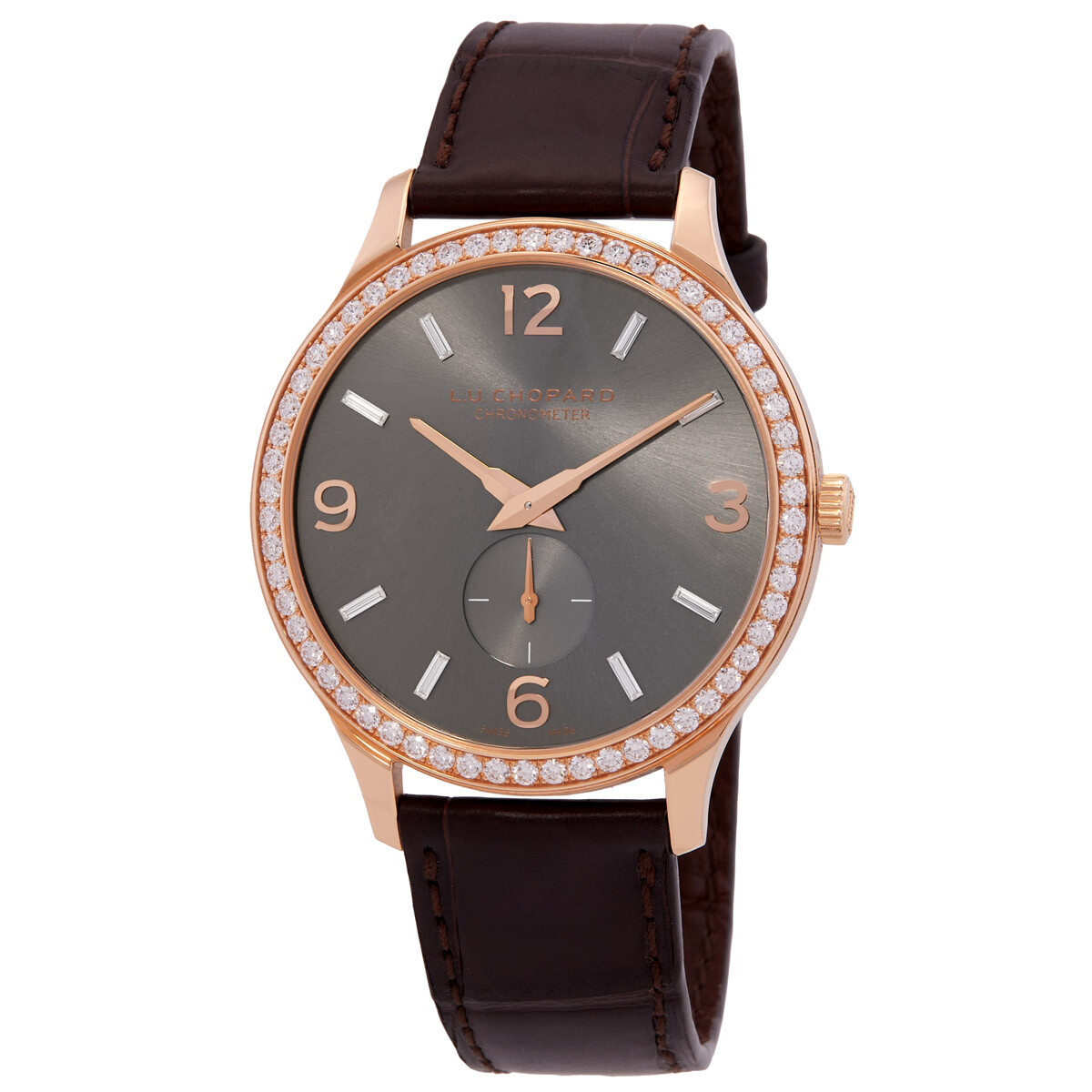 Chopard Happy Diamonds Mother of Pearl Dial Pink Fabric Strap