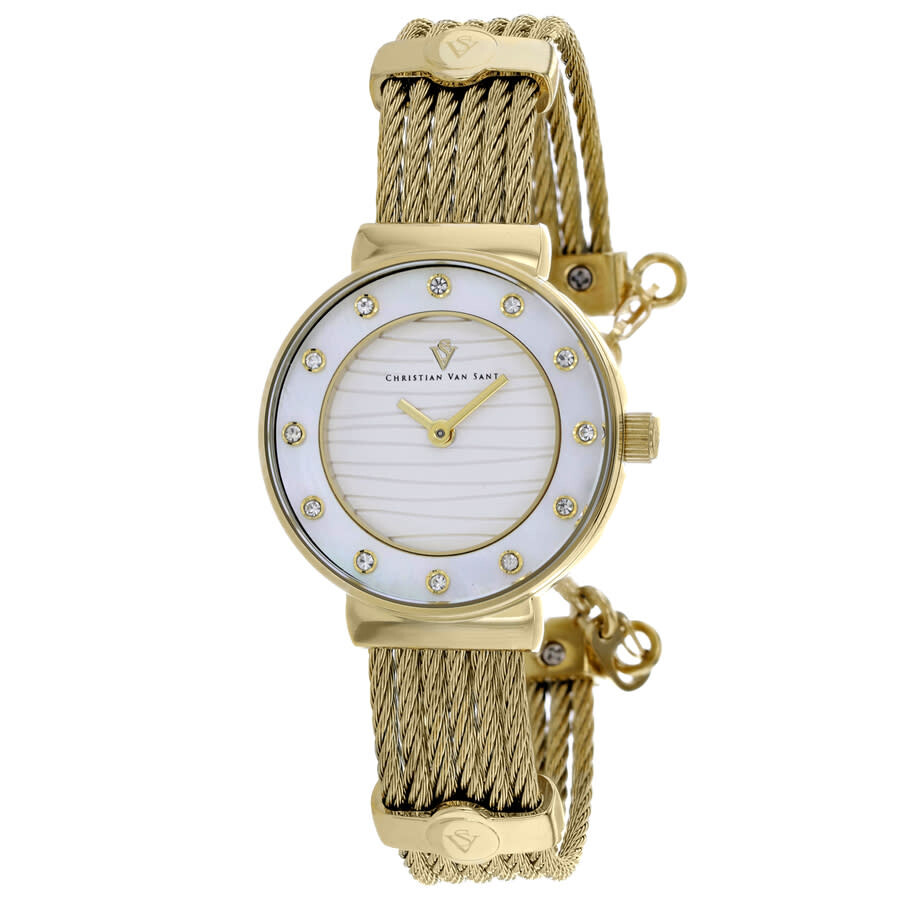 Christian Van Sant Cavo Silver-tone Dial Ladies Watch CV1299