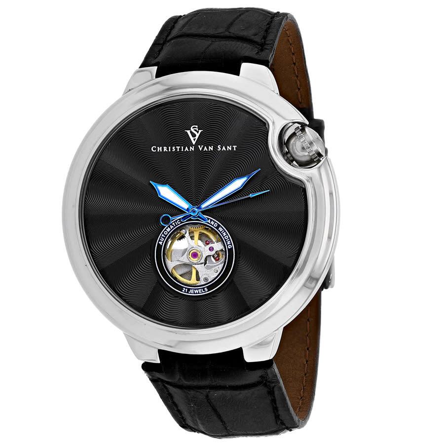 Christian Van Sant Cyclone Automatic Black Dial Men's Watch CV0146
