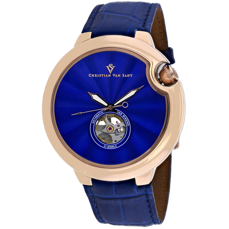 Christian Van Sant Cyclone Automatic Blue Dial Men's Watch CV0143