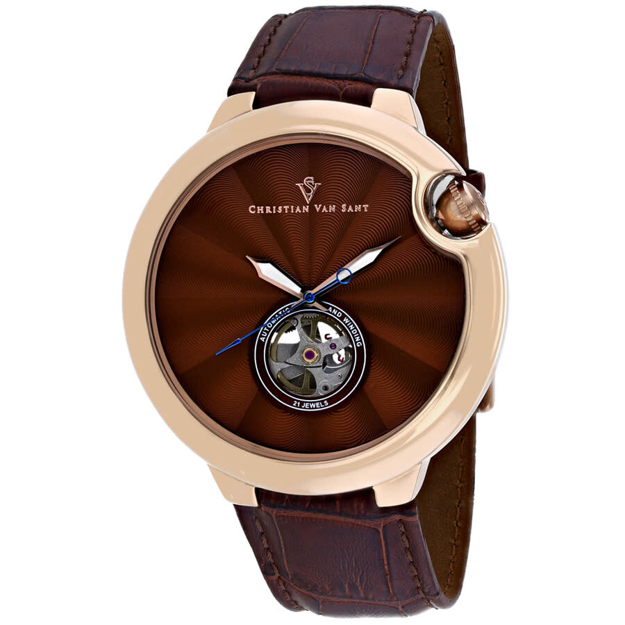 Christian Van Sant Cyclone Automatic Brown Dial Men's Watch CV0144