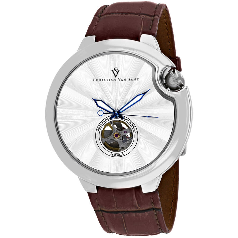 Christian Van Sant Cyclone Automatic Silver Dial Men's Watch CV0141