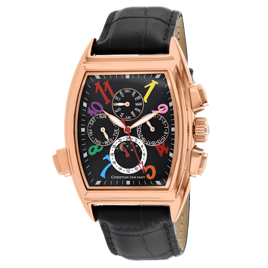Christian Van Sant Grandeur Automatic Black Dial Men's Watch CV2137