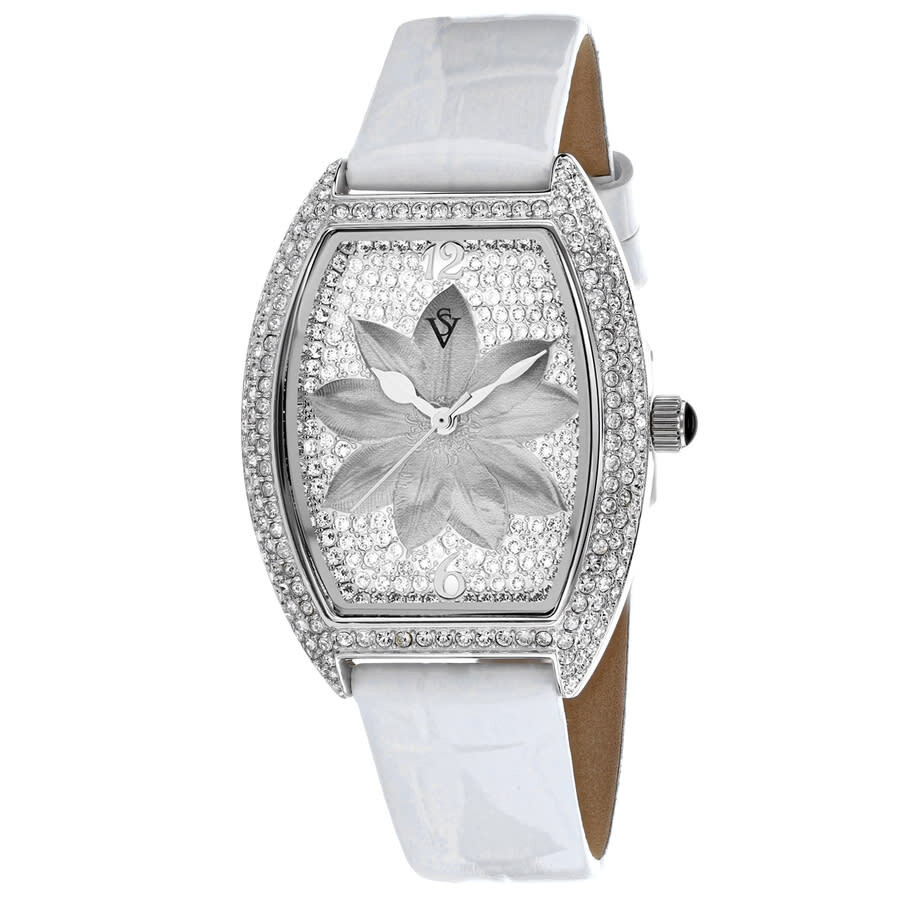 Christian Van Sant Lotus Quartz White Dial Ladies Watch CV4851