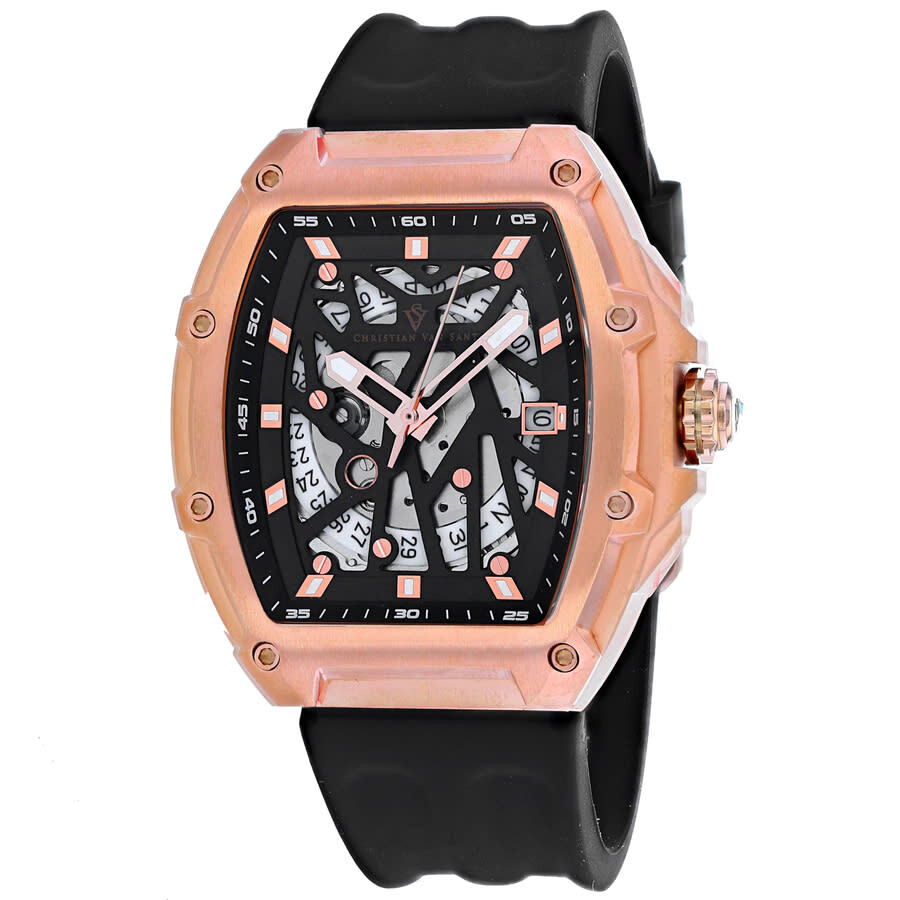 Christian Van Sant Odyssey Automatic Black Dial Men's Watch CV6195