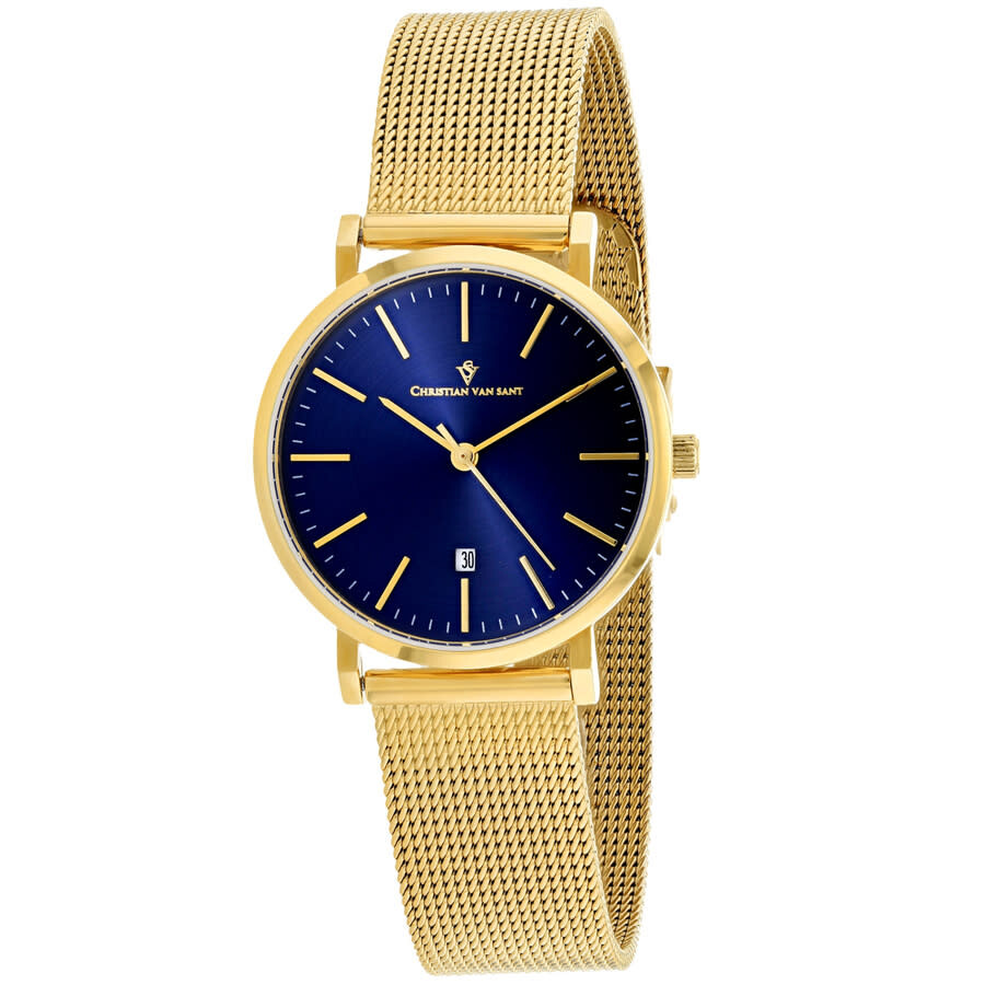 Christian Van Sant Paradigm Quartz Blue Dial Ladies Watch CV4224