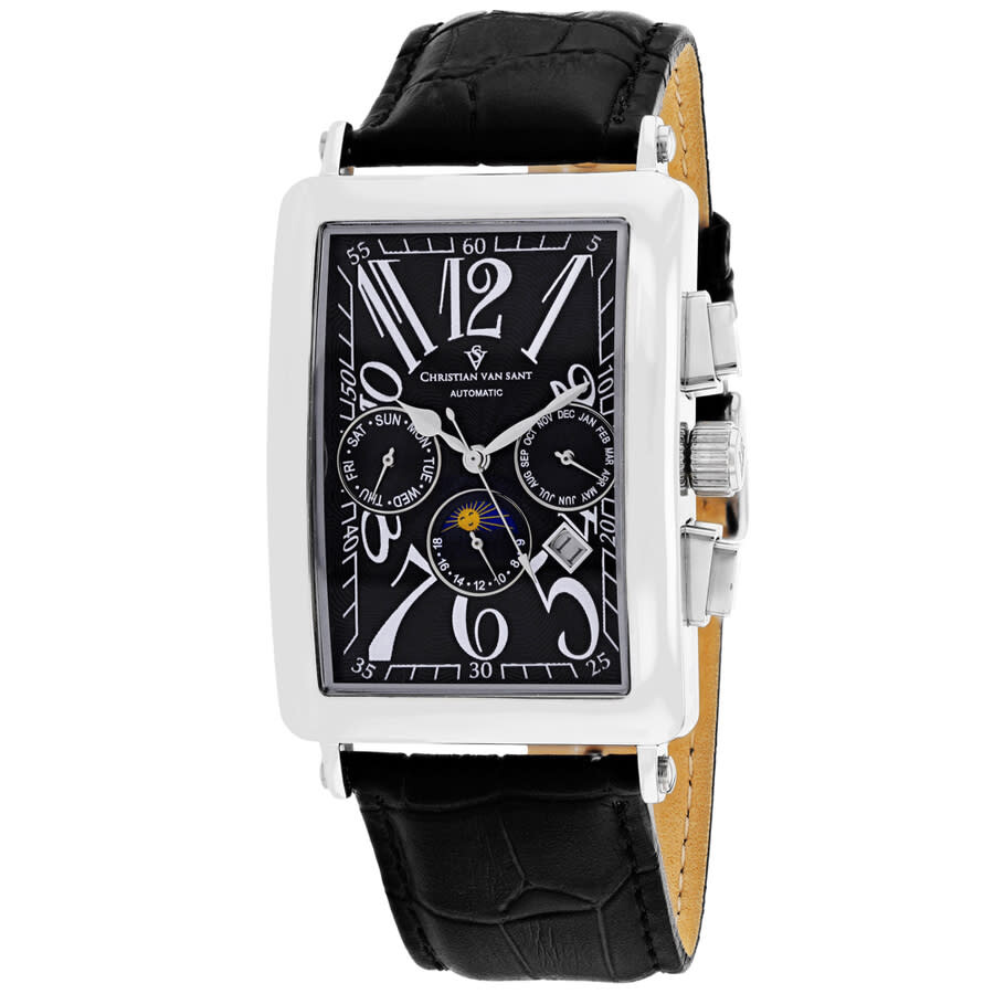 Christian Van Sant Prodigy Chronograph Automatic Black Dial Men's Watch CV9130
