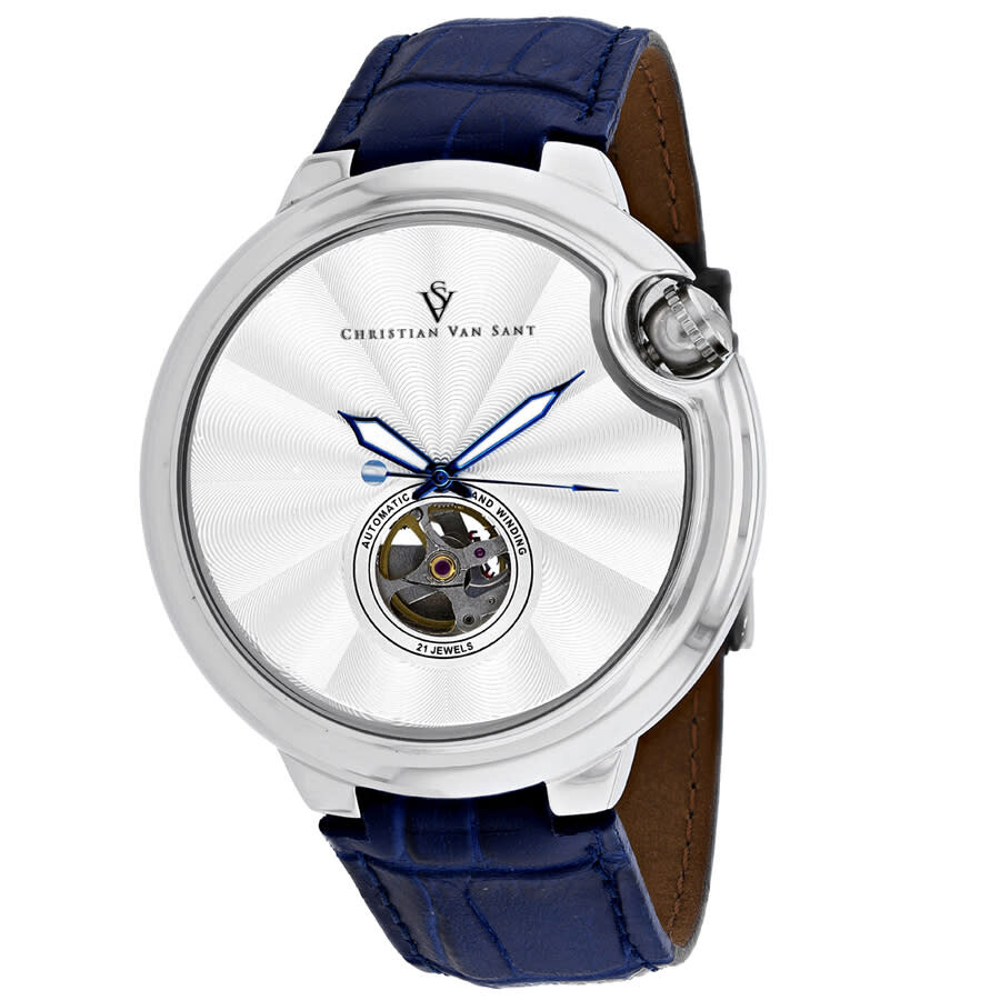 Christian Van Sant Propeller Automatic White Dial Men's Watch CV0141-BL