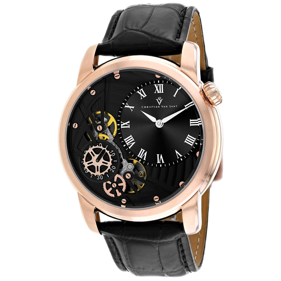 Christian Van Sant Sprocket Auto-Quartz Black Dial Men's Watch CV1547