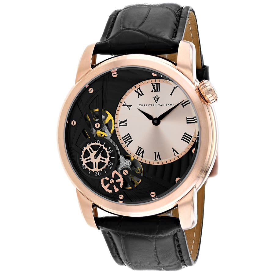 Christian Van Sant Sprocket Auto-Quartz Rose Gold Dial Men's Watch CV1549