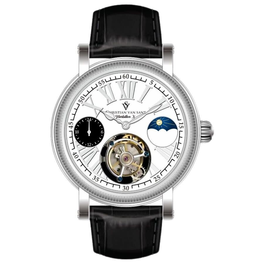 Christian Van Sant Tourbillon X Limited Edition White Dial Men's Watch CV0997