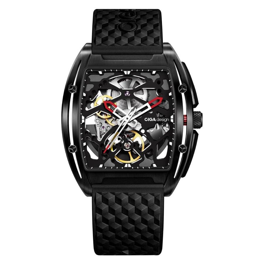 Ciga Design Z Series Edge DCL Automatic Black Dial Men's Watch Z031-BB01-W5BK
