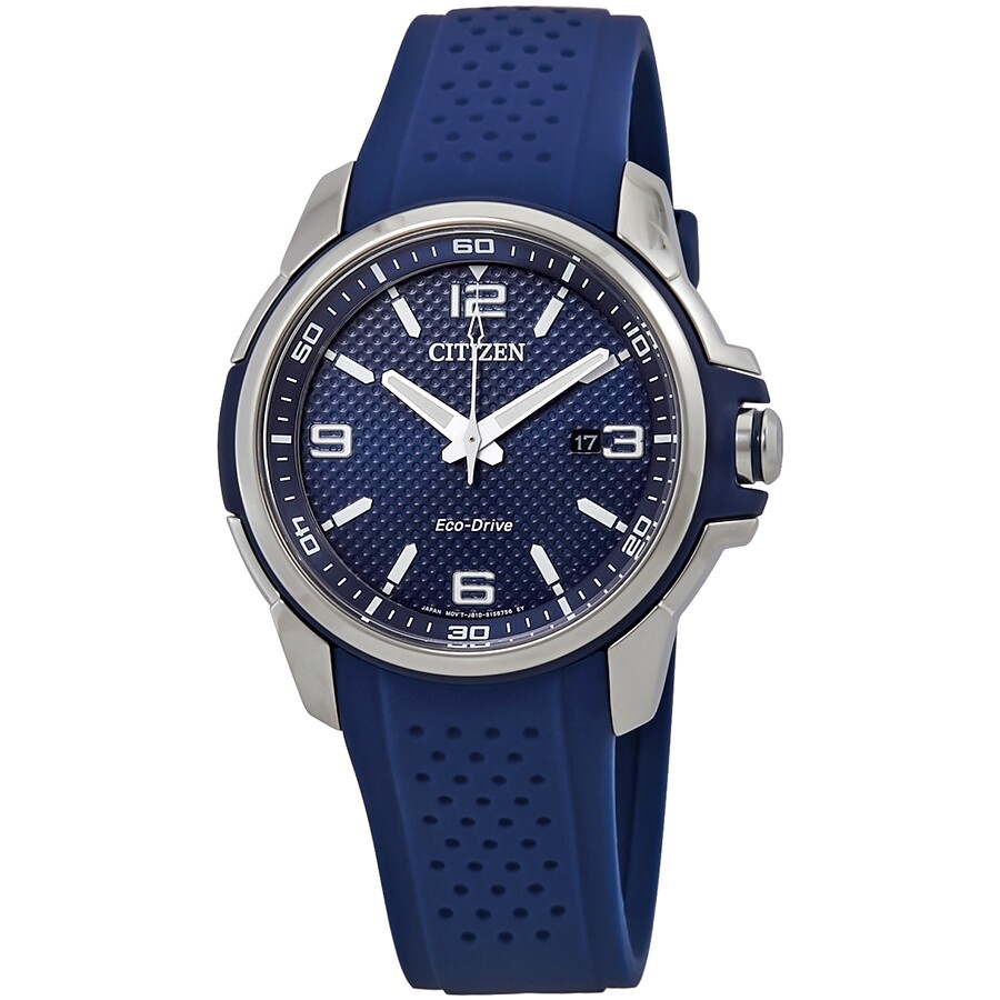 Citizen AR Blue Dial Blue Polyurethane Eco-Drive Men's Watch AW1158-05L