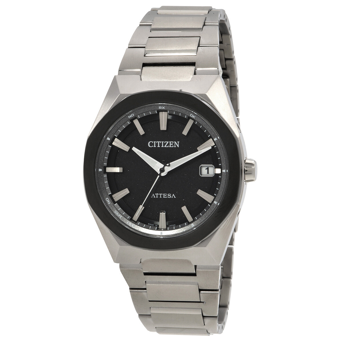 Citizen Attesa Eco-Drive Black Dial Men's Watch CB3044-55E