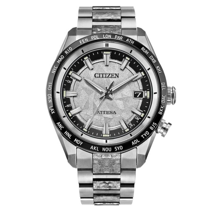 Citizen Attesa Perpetual World Time Silver Dial Men's Watch CB0284-66A