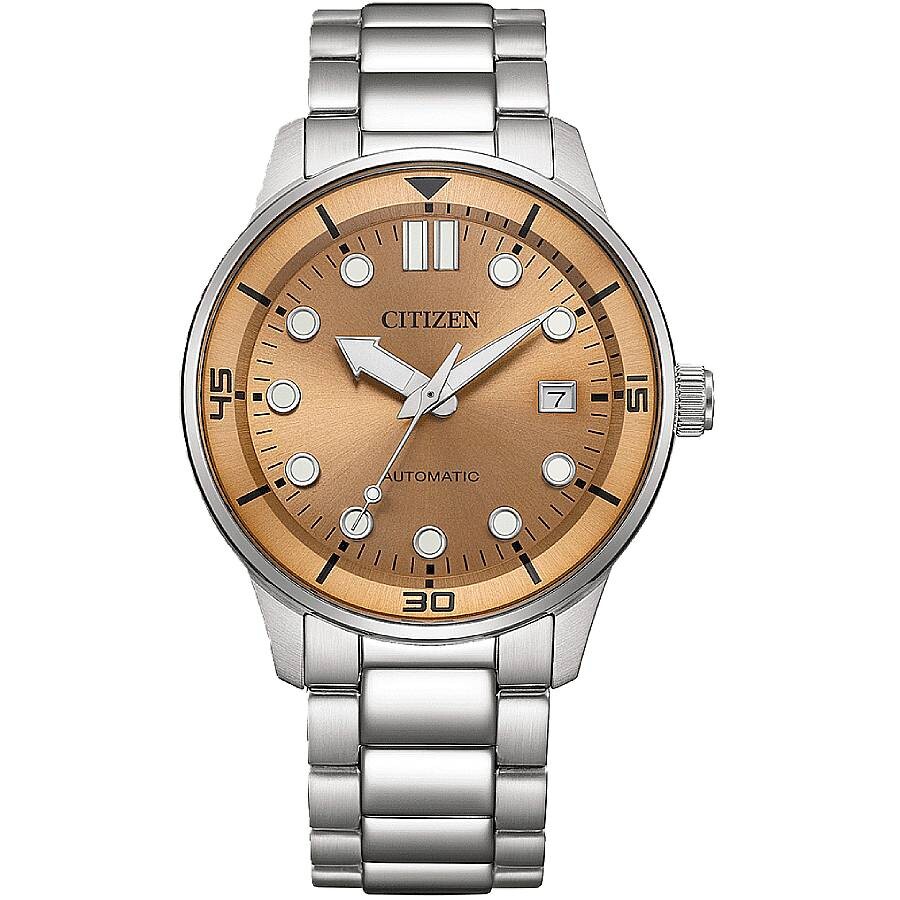Citizen Automatic Salmon Dial Men's Watch NJ0191-83X