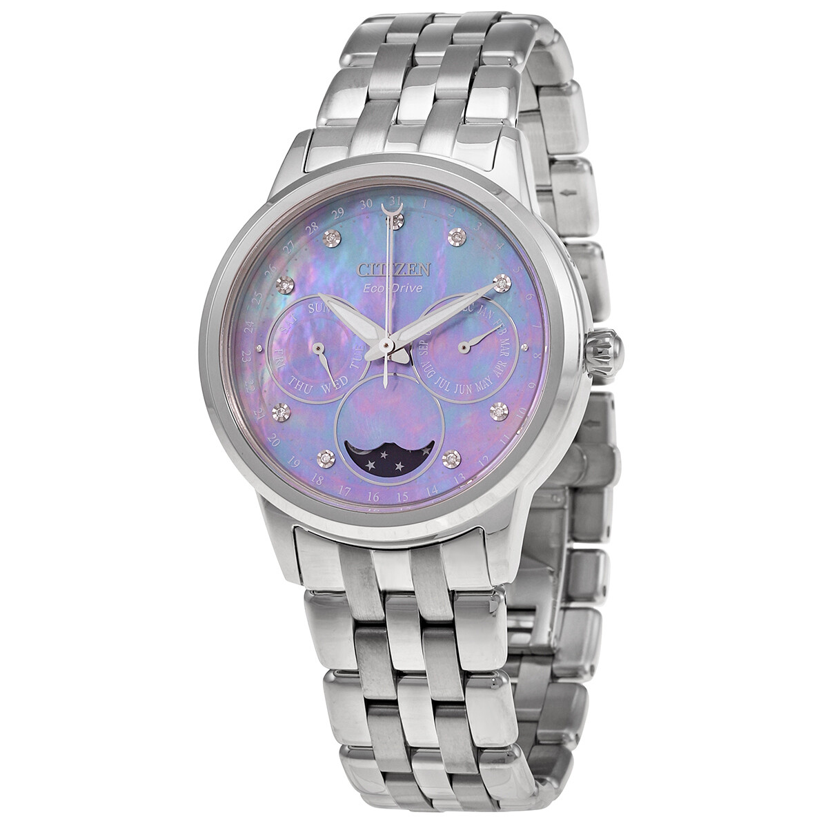 Citizen Calendrier Eco-Drive Chronograph Diamond Ladies Watch FD0000-52N