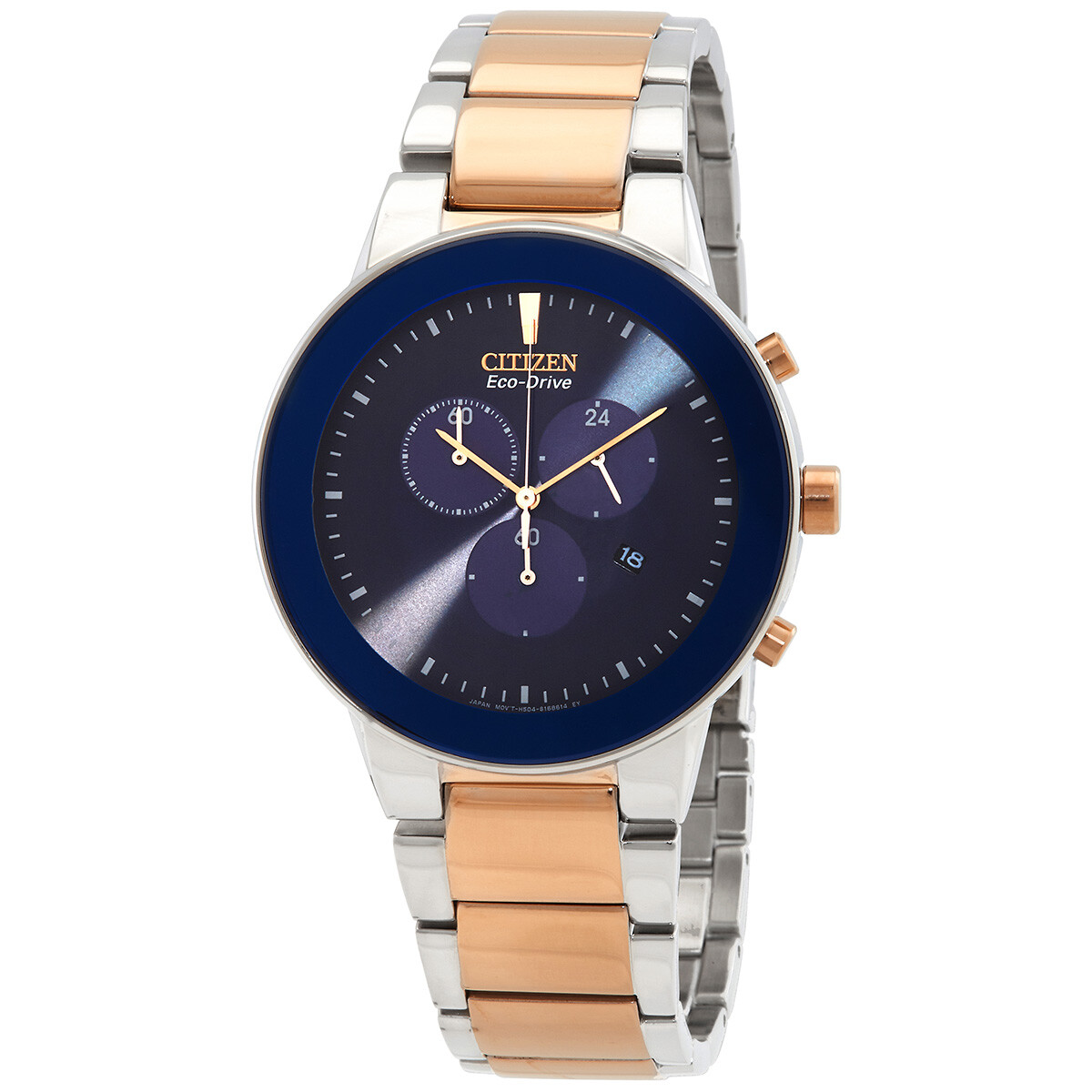 Citizen Chronograph Eco-Drive Blue Dial Men's Watch AT2244-84L