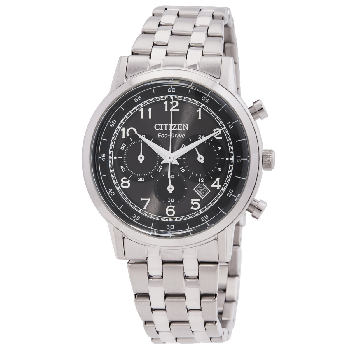 Citizen Eco-Drive Chronograph Black Dial Men's Watch CA4630-53E