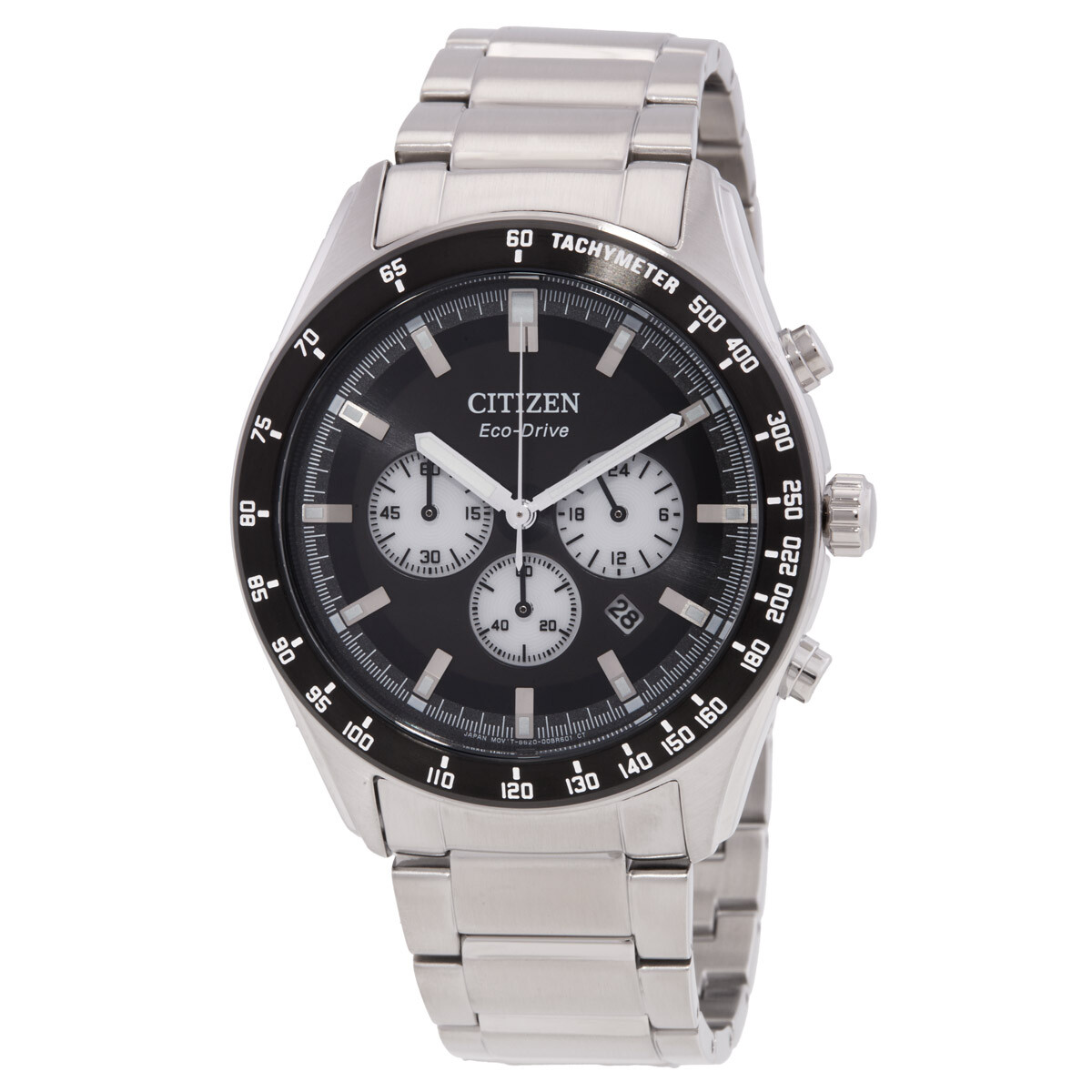 Citizen Eco-Drive Chronograph Black Dial Men's Watch CA4674-58E