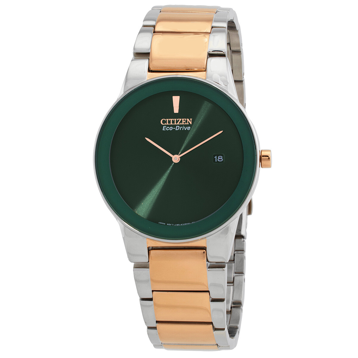 Citizen Eco-Drive Green Dial Two-Tone Men's Watch AU1064-85X