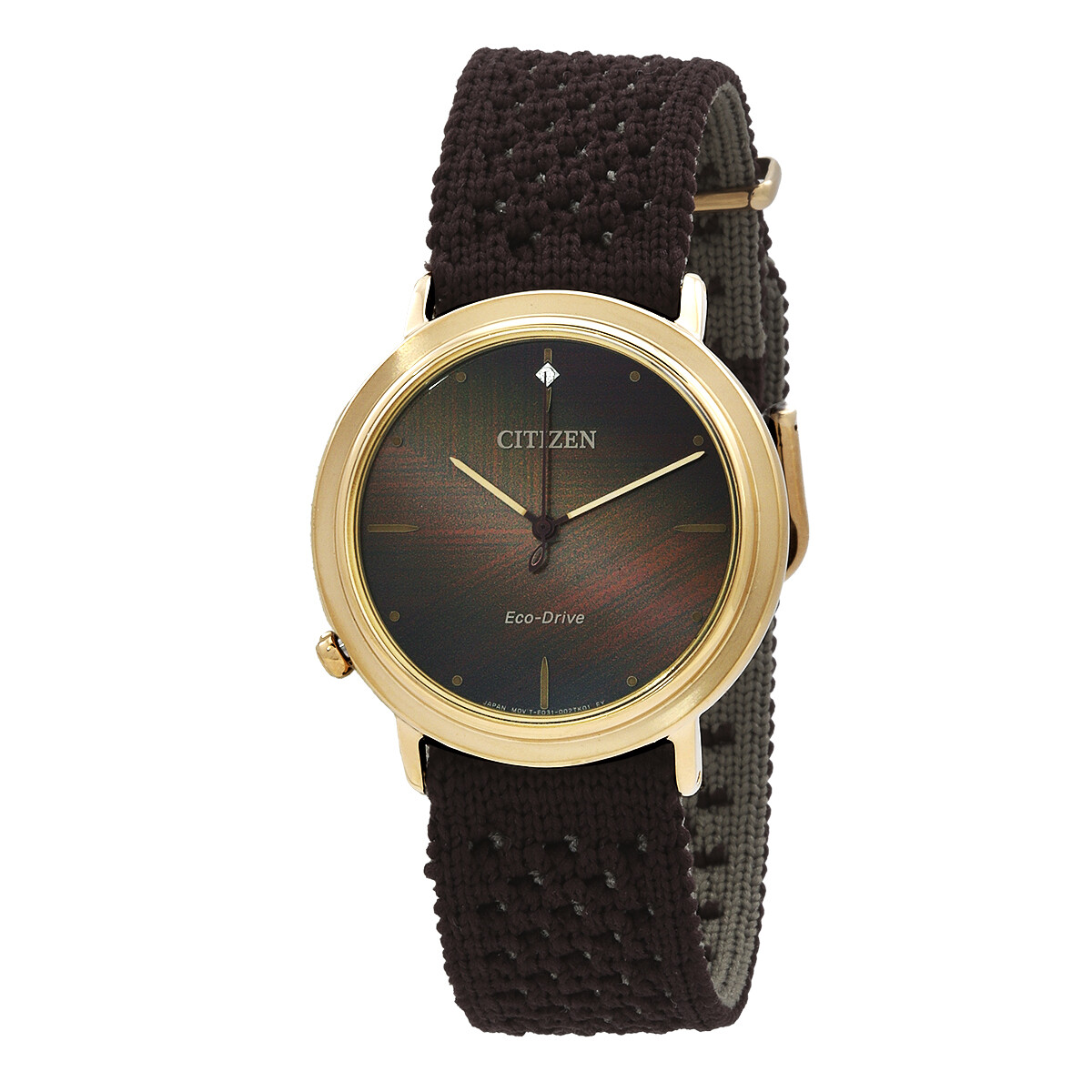 Citizen L Ambiluna Eco-Drive Brown Dial Ladies Watch EM1003-48X