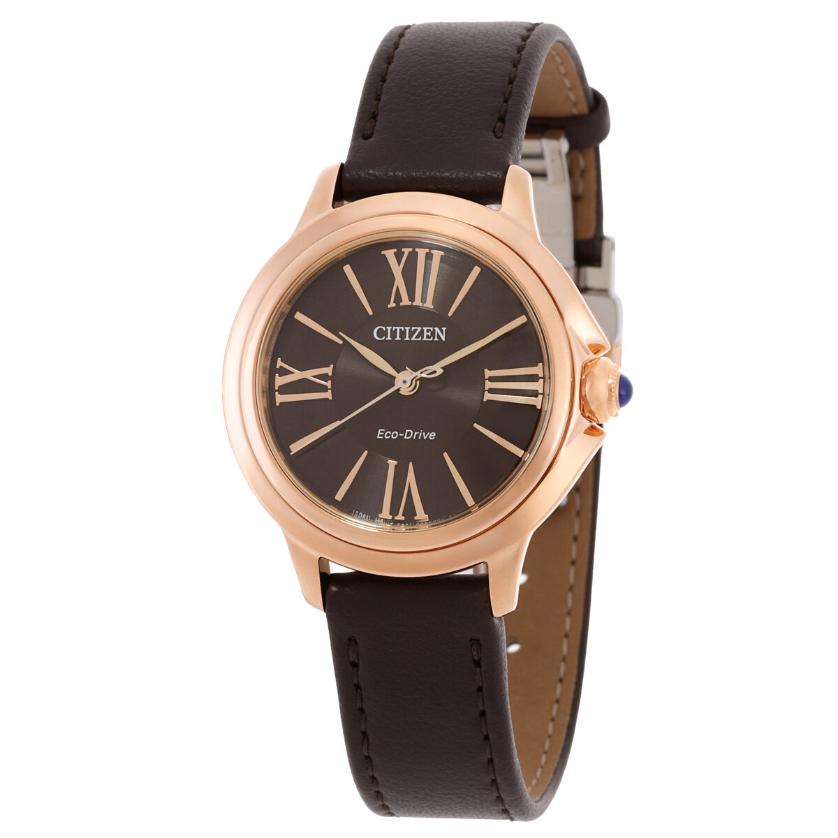 Citizen L Ceci Eco-Drive Brown Dial Ladies Watch EM1163-09X