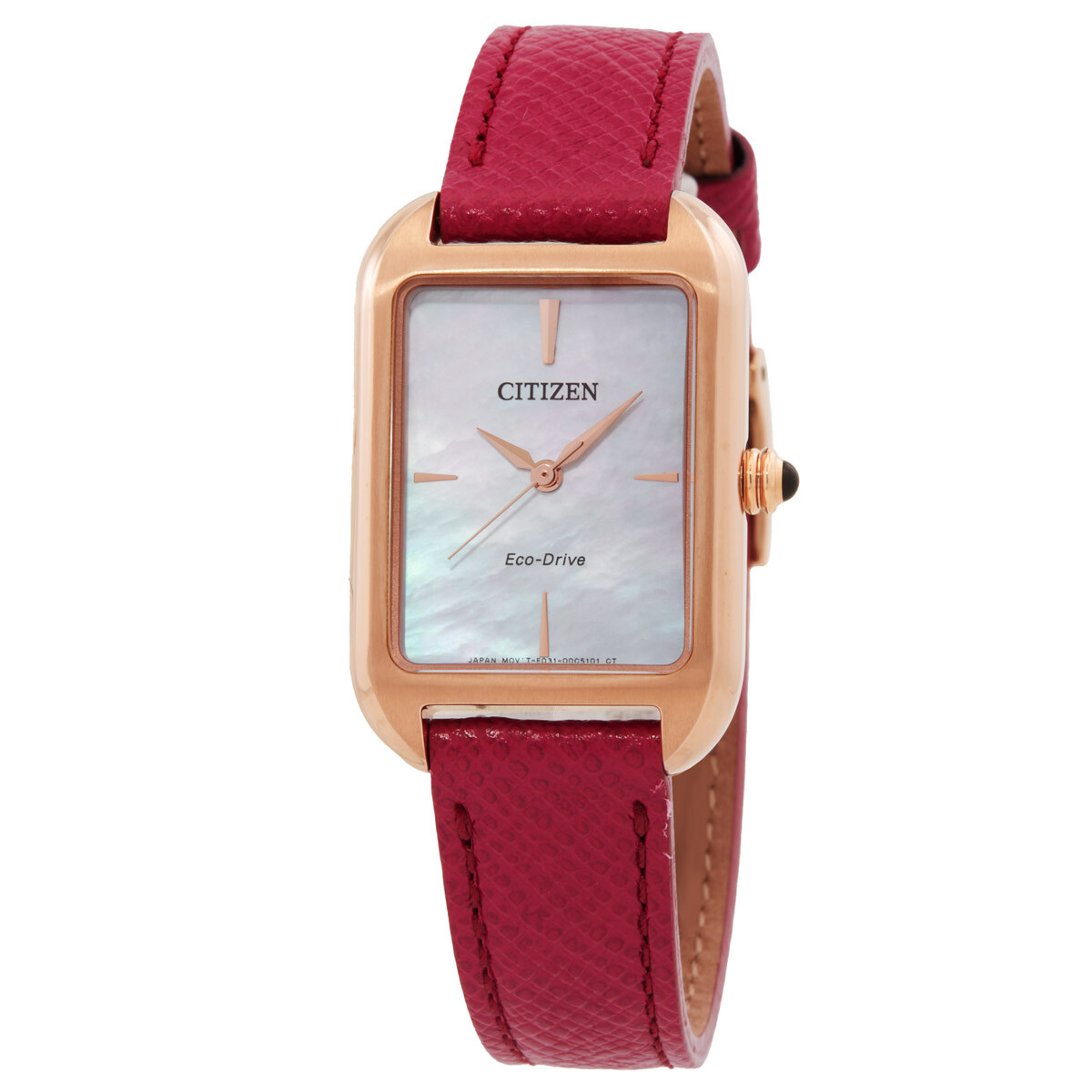 Citizen L Eco-Drive White Mother of Pearl Dial Watch EM1193-08D