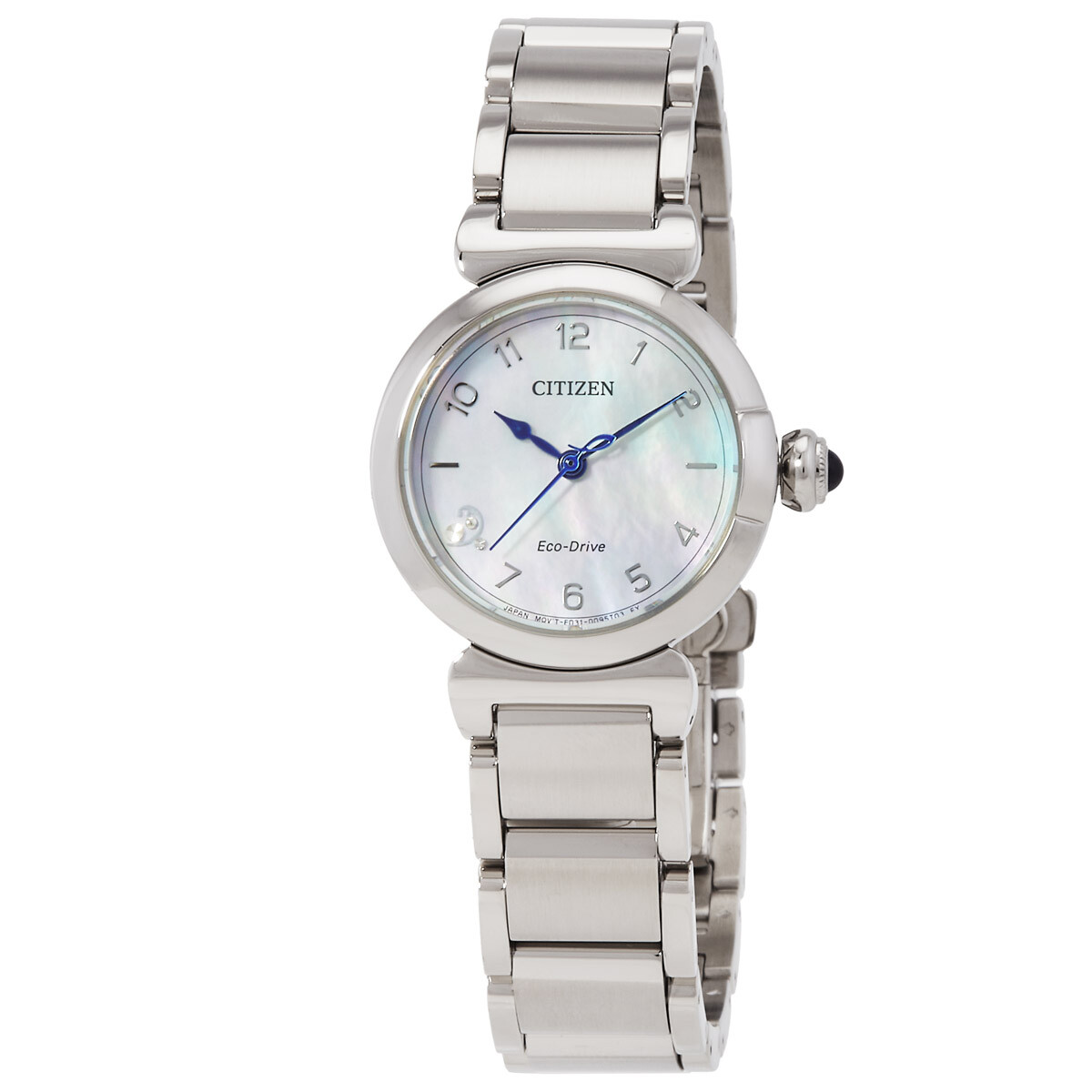 Citizen L Mae White Mother of Pearl Dial Ladies Watch EM1130-83D