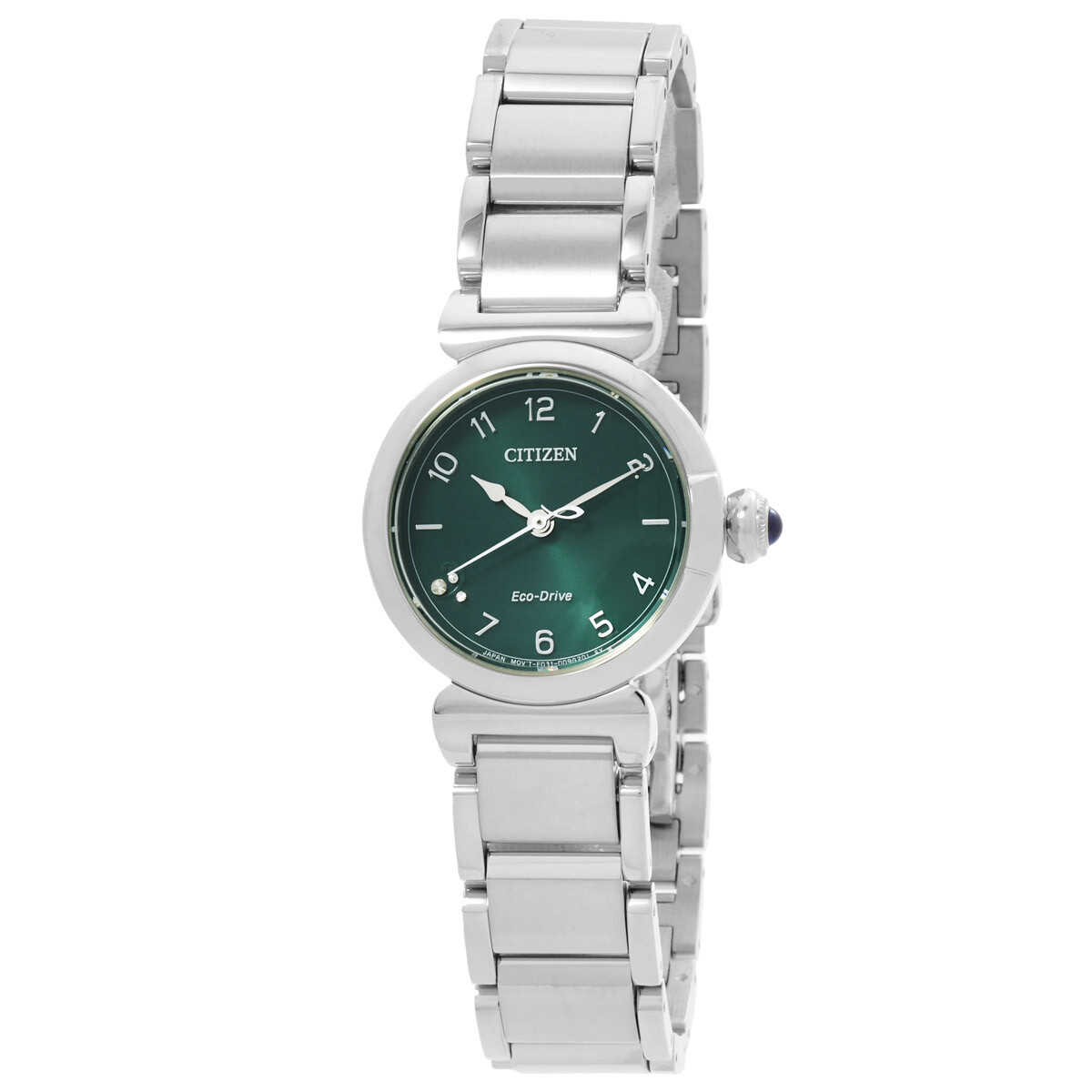 Citizen L May Bells Eco-Drive Green Dial Ladies Watch EM1130-83X