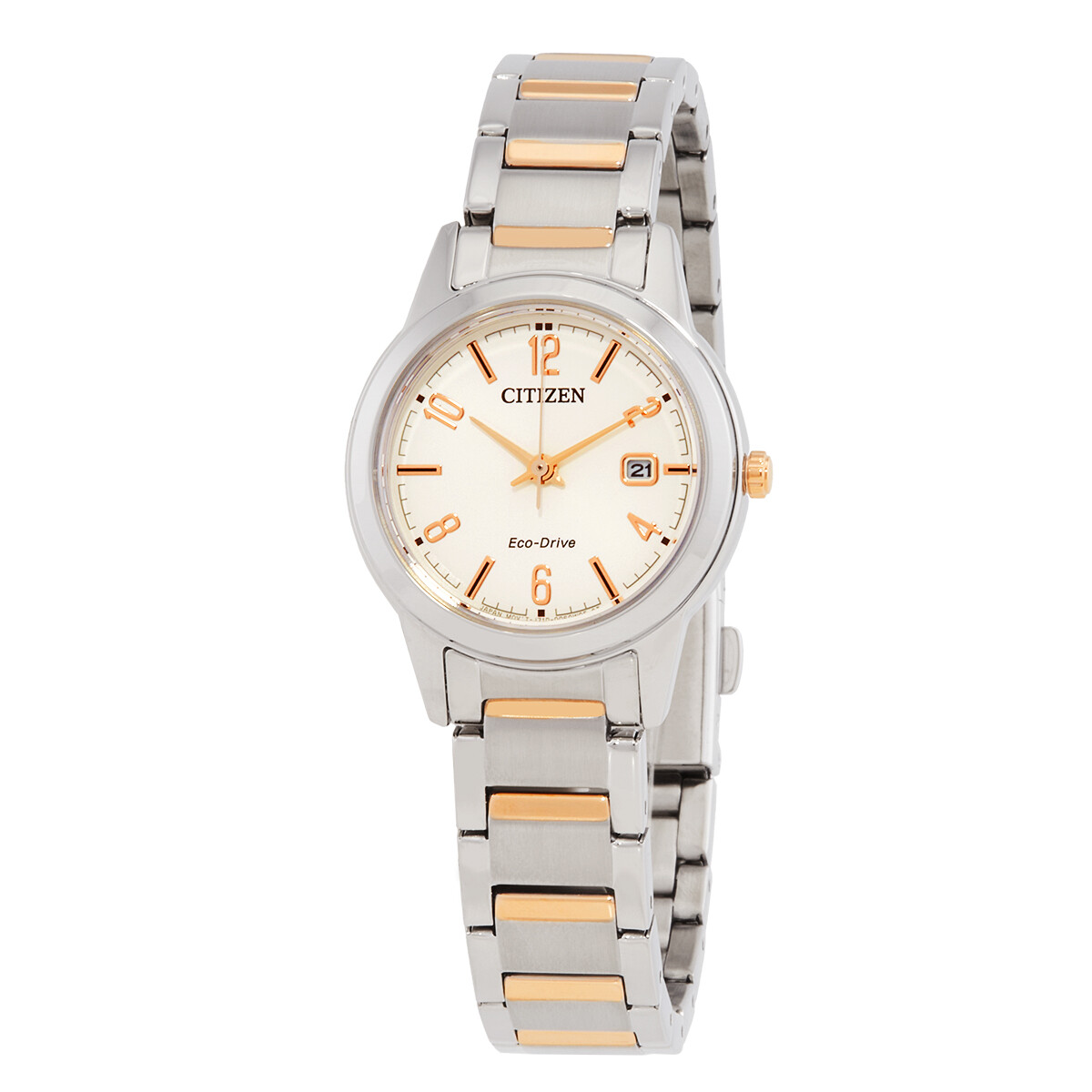 Citizen Lady Copper Dial Two-Tone Watch FE1244-72A