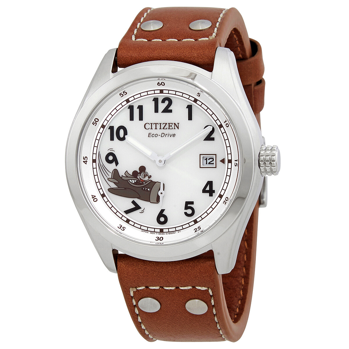 Citizen Mickey Aviator Ivory Dial Men's Watch BV1088-08W