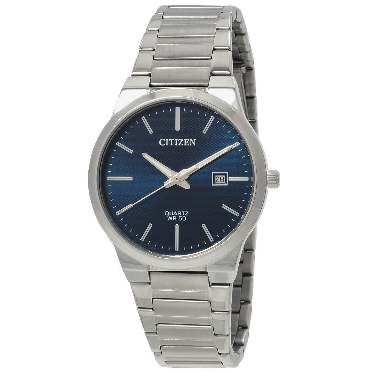 Citizen Quartz Blue Dial Stainless Steel Men's Watch BI5060-51L