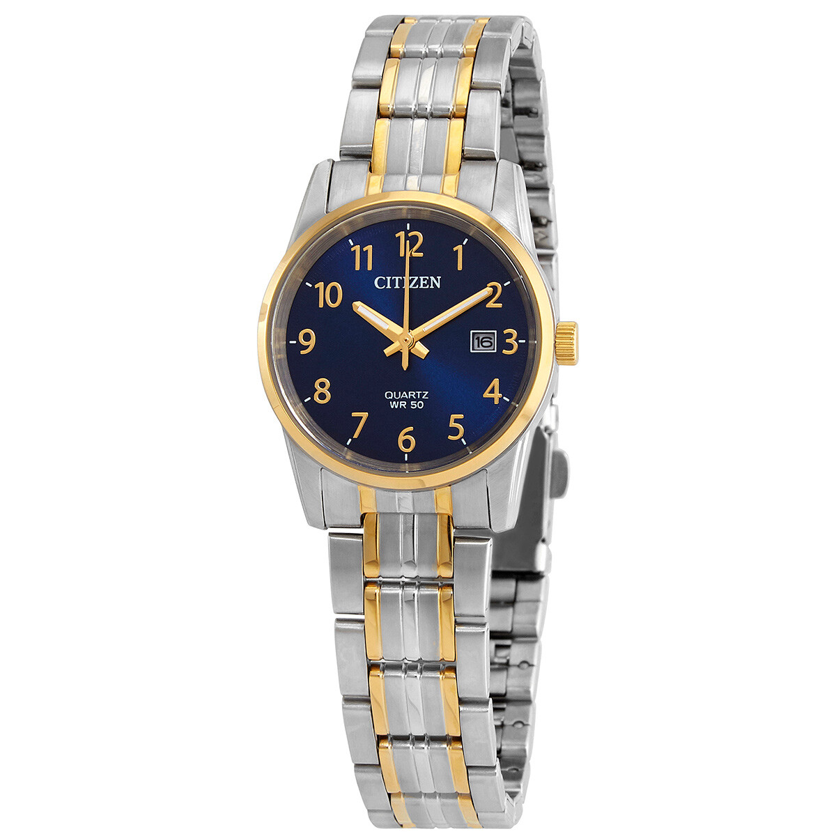 Citizen Quartz Blue Dial Two-tone Ladies Watch EU6004-56L