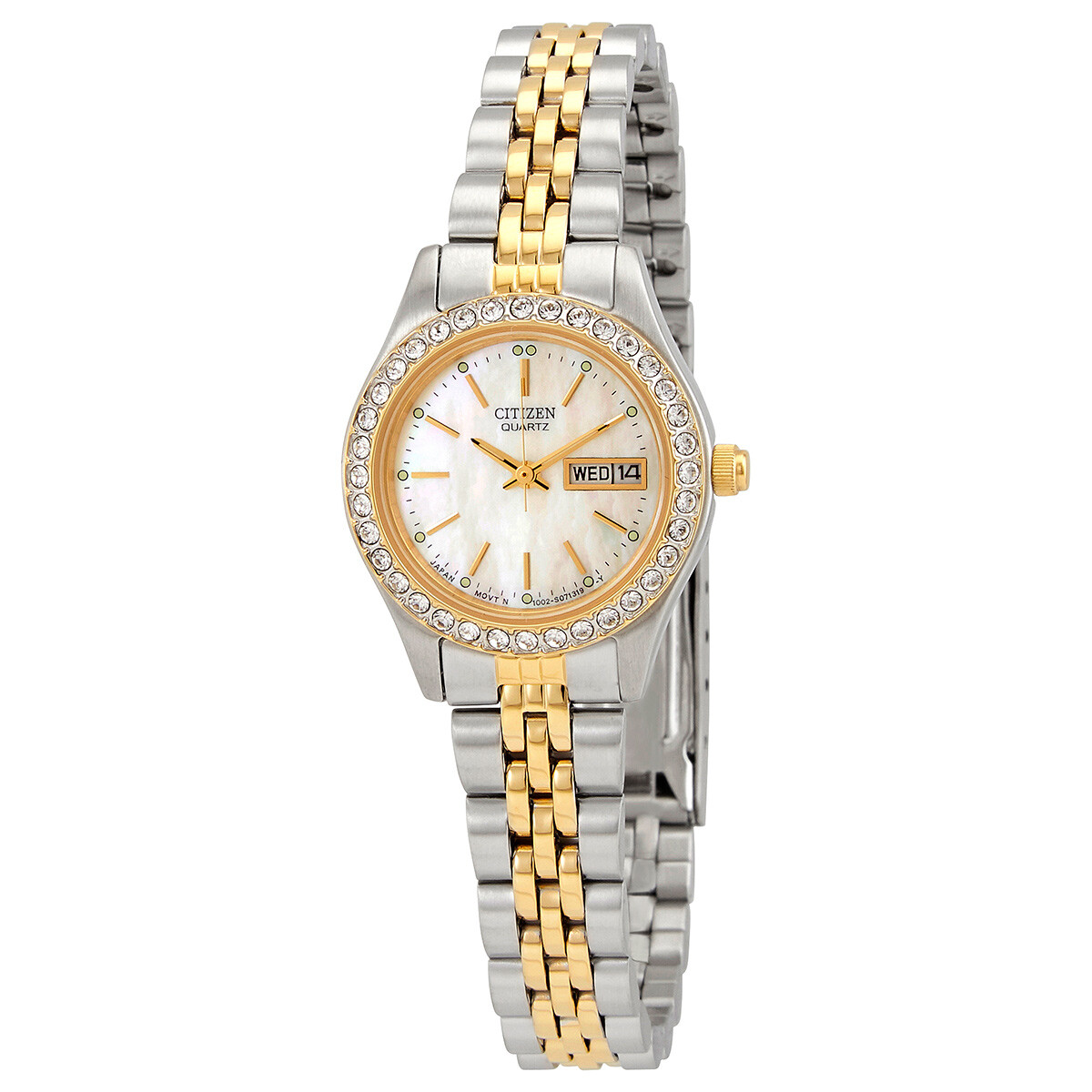 Citizen Quartz Crystal Mother of Pearl Dial Ladies Watch EQ0534-50D