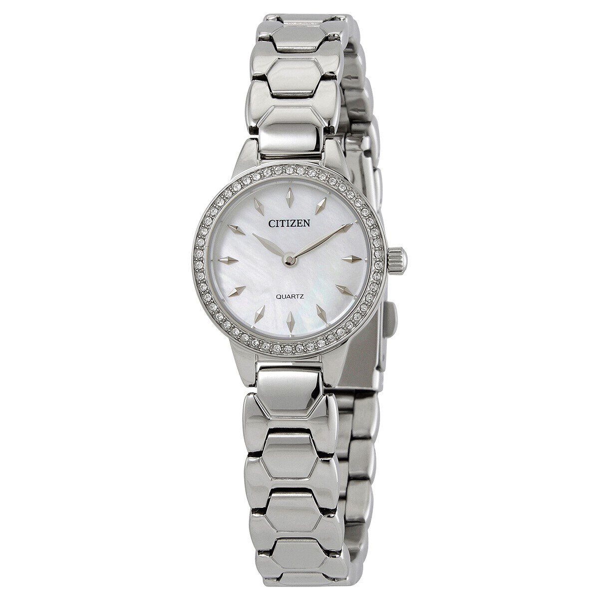 Citizen Quartz Crystal Mother of Pearl Dial Ladies Watch EZ7010-56D