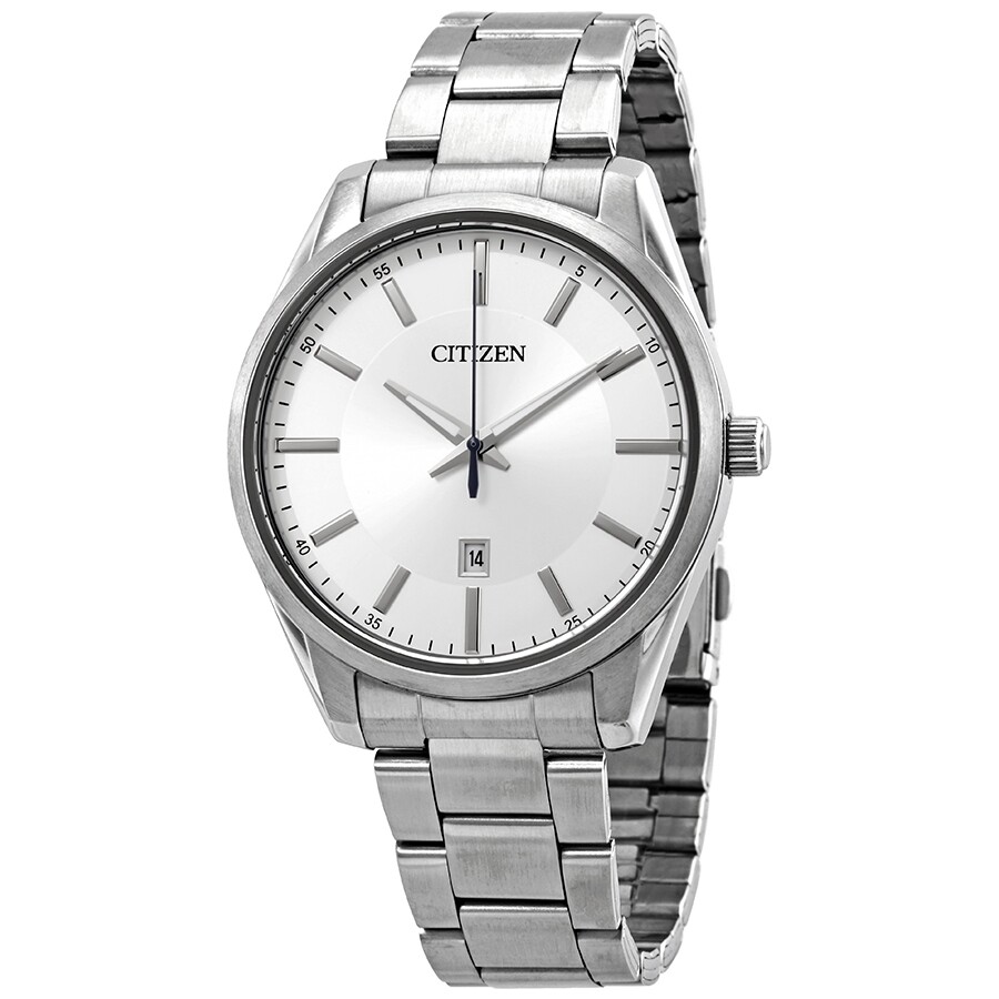 Citizen Quartz Silver Dial Stainless Steel Men's Watch BI1030-53A